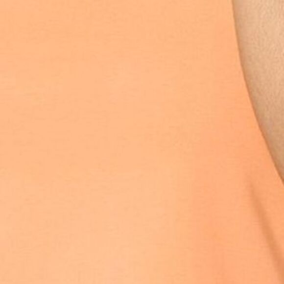 Anybody Women's Top Sz L U-Neck Curved-Hem Knit Tank Orange A648729 - Picture 2 of 4